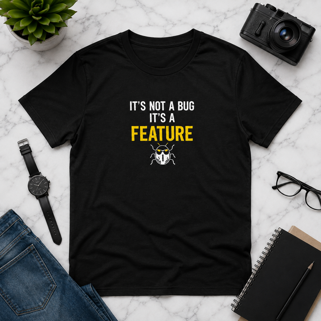 Unisex Basic T-Shirt | Its Not a Bug its Feature