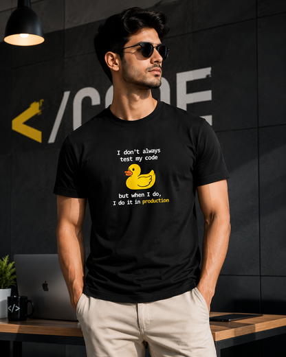Unisex Basic T-Shirt | I Don't always test my code
