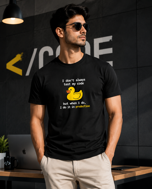 Unisex Basic T-Shirt | I Don't always test my code