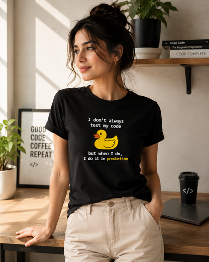 Unisex Basic T-Shirt | I Don't always test my code
