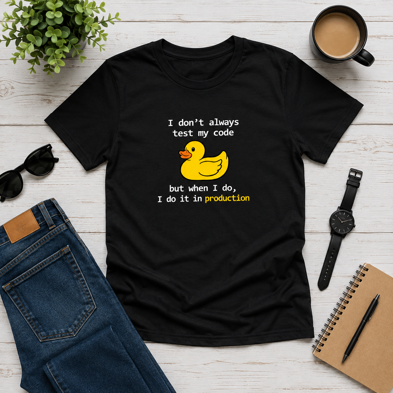Unisex Basic T-Shirt | I Don't always test my code