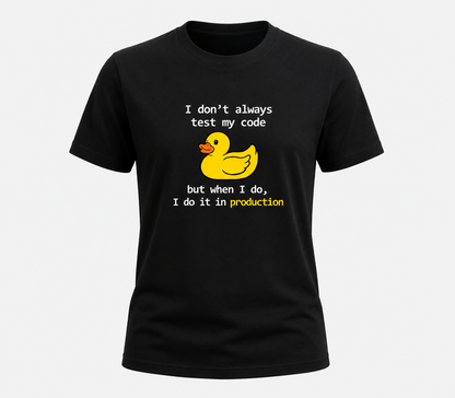 Unisex Basic T-Shirt | I Don't always test my code