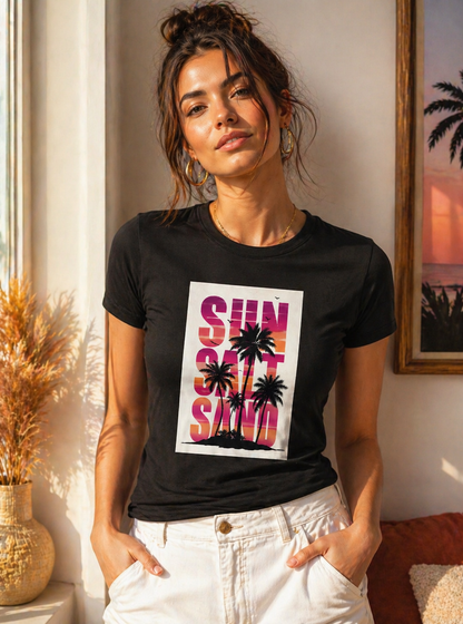 Unisex Standard Crew T-Shirt Sun Salt Sand
