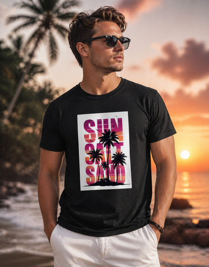 Unisex Standard Crew T-Shirt Sun Salt Sand